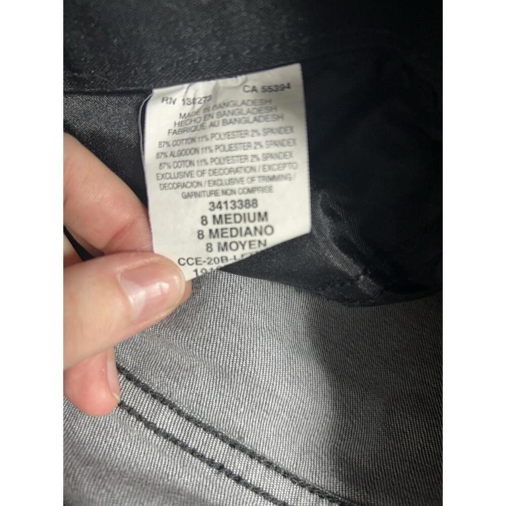 Lee Jeans Gray Denim Regular Fit Skinny Leg Mid Rise Jeans Flex Motion Size 8 - Picture 4 of 4